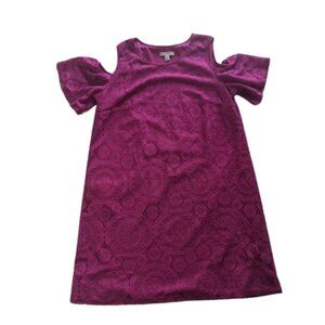 Pink Lace Overlay Dress Size 14